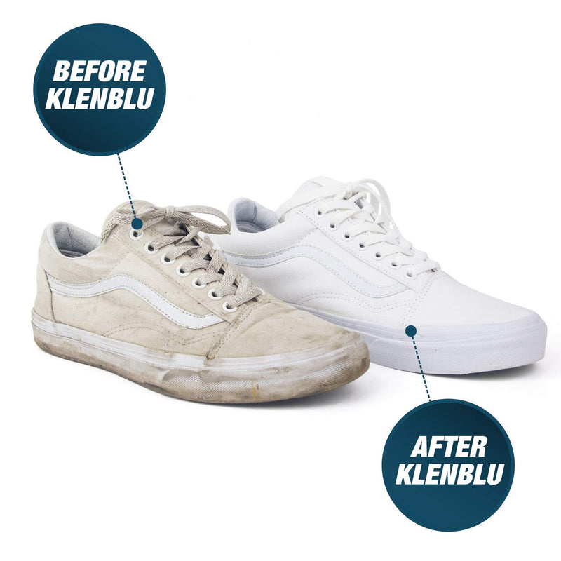 [Australia] - Sneaker Cleaner Brush/Cleaning Brush by KlenBlu - Premium Double Sided Wooden Shoe Care Brush Made with Nylon 1 Pack 