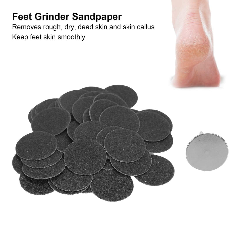 [Australia] - 50PCS Feet Grinder Sandpaper Sanding Disc Pedicure Tool Sanding Discs Sandpaper for Hard Dead Skin Cracked Heel Cracked Heels Dead Skin(φ25mm) φ25mm 