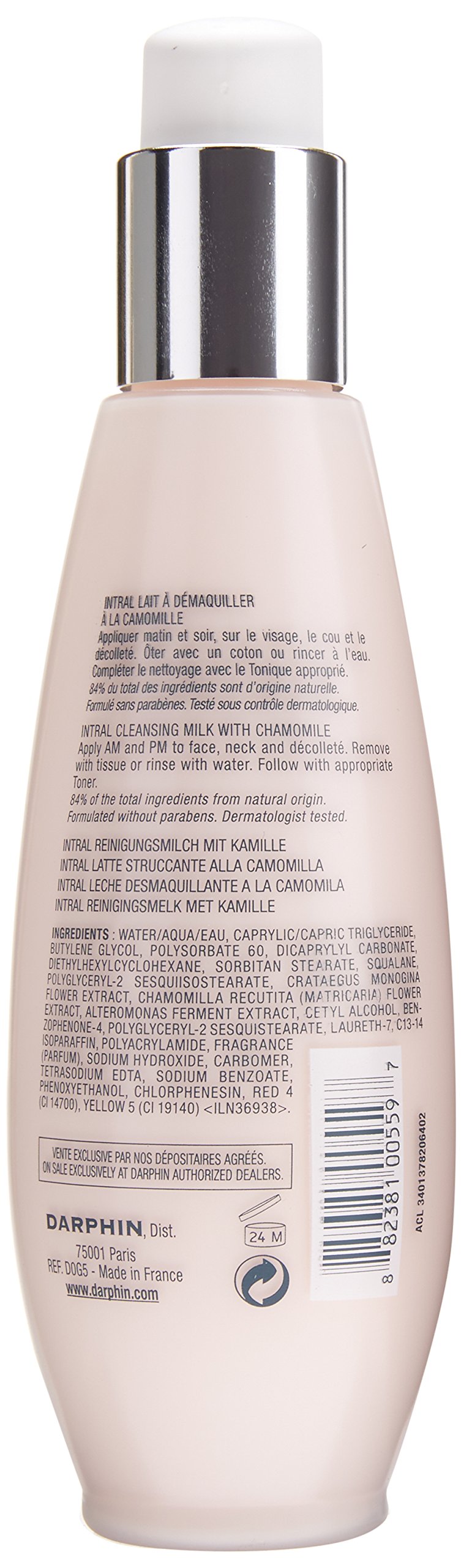 [Australia] - Intral Cleansing Milk With Chamomile by Darphin for Women - 6.7 oz Cleansing Milk 