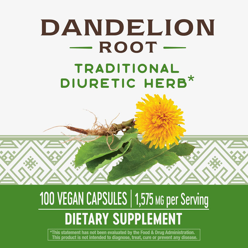 [Australia] - Nature's Way Dandelion Root, Traditional Diuretic Herb*, 100 Vegetarian Capsules 
