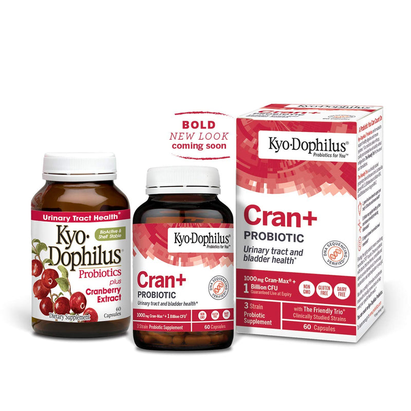 [Australia] - Kyo-Dophilus Cran+ Probiotic, Urinary Tract and Bladder Health*, 60 capsules (Packaging may vary) 