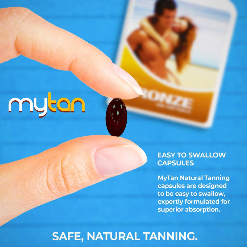 [Australia] - MyTan Bronze Tanning Pills | 100 Softgels | Tanning Tablets with Natural Mixed Carotenoids | Use with Or Without Sun For A Healthy, Safe Tan 
