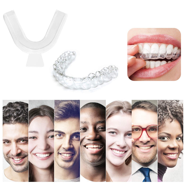 [Australia] - 4 Pcs Mouth Guards for Teeth Grinding, THSIREE Professional Dental Teeth Grind Night Guard Anti Teeth Grinding Splint Teeth Whitening Kit, Anti Snoring for Sleep Teeth Protecting with 2 Storage Case 