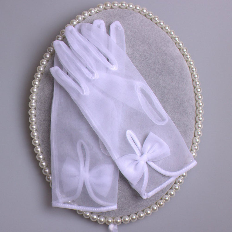 [Australia] - Vivivalue Women Lace Bridal Bride Short Gloves Wrist Wedding Party Costume Prom 82 