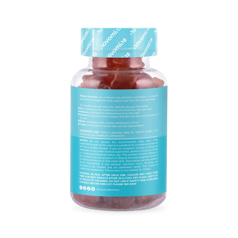 [Australia] - Chewable Biotin Hair Vitamins for Hair Growth - Anti Hair Loss Thinning Hair Multivitamins - Added Essential Multivitamins Support Skin Collagen & Nails - Novomins 