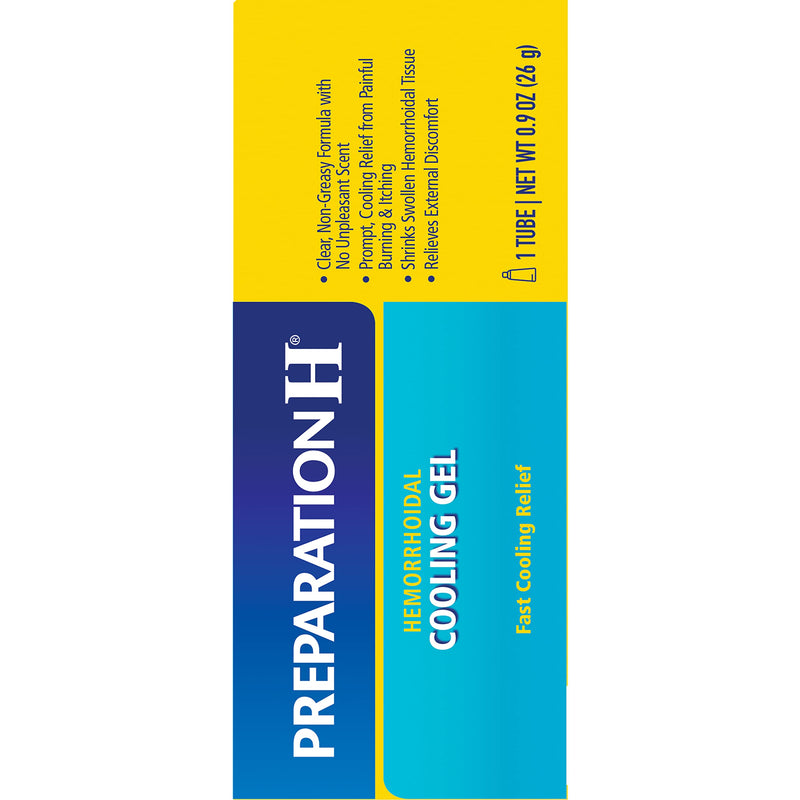 [Australia] - Preparation H Hemorrhoid Symptom Treatment Cooling Gel Fast Discomfort Relief with Vitamin E and Aloe Tube, unflavored, 0.9 Ounce 