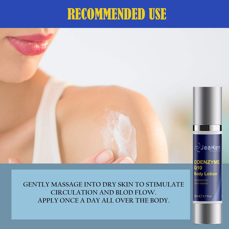 [Australia] - COENZYME Q10 NATURAL BODY LOTION - Anti-Ageing Firming Body Lotion to Keep Wrinkles and Fine Lines at Bay - Vegan Body Lotion Women and Mens Body Lotion for Very Dry Skin- 50ml Hydrating Lotion Bottle 