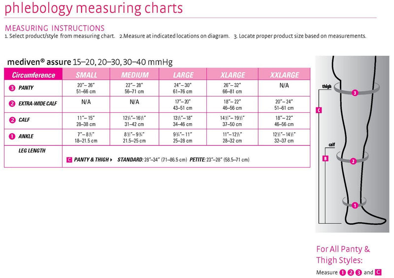 [Australia] - medi Assure, 30-40 mmHg, Thigh High Compression w/Silicone Top-Band, Open Toe Beige Medium-Petite 