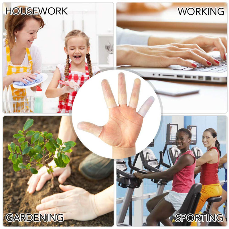 [Australia] - HioIoiH 10 Pack Silicone Finger Protectors,For Woman,Gel Finger Cots & Protector,Relief from Pain of Finger Tips Cracked, Arthritis 