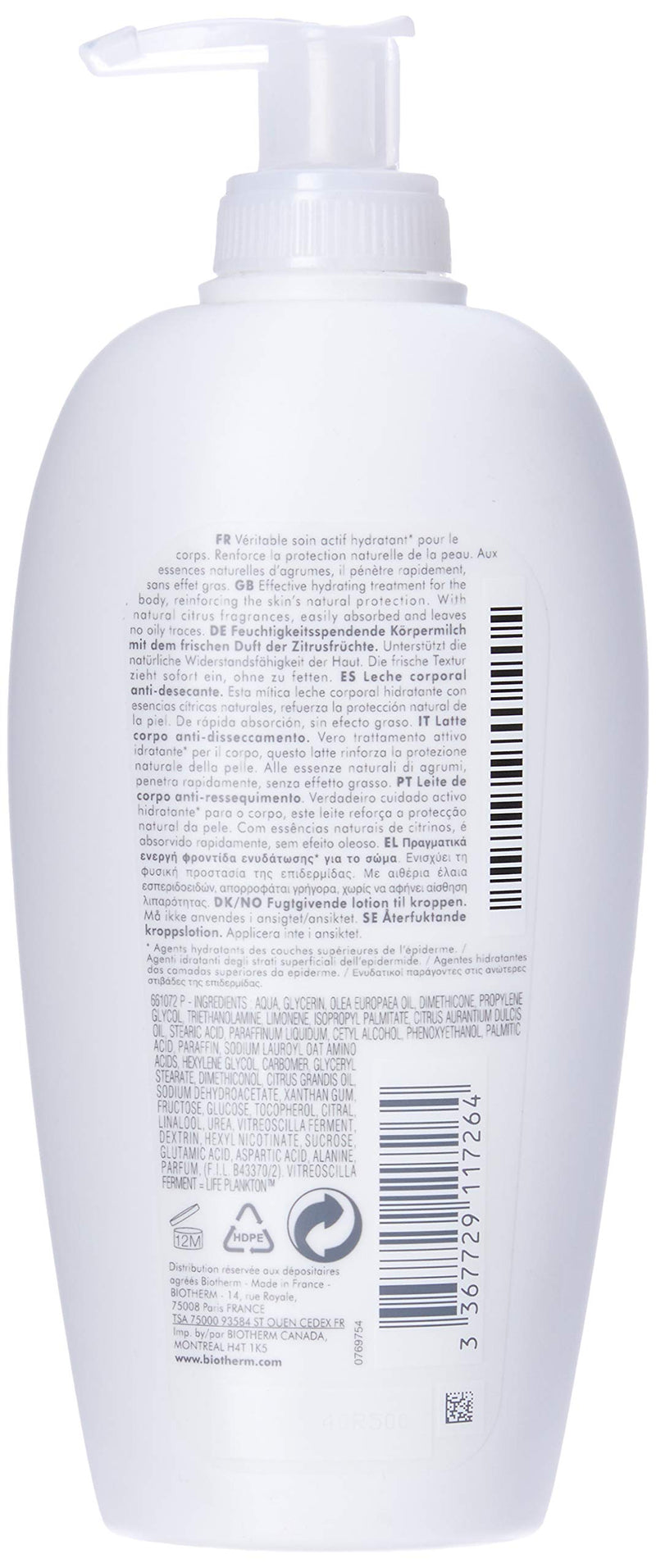 [Australia] - Biotherm Anti Drying Body Milk 400 ml 400 ml (Pack of 1) 