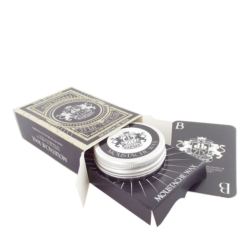 [Australia] - Dear Barber Moustache Wax, Flexible, Easy Styling Strong Hold, Protects Skin Conditions Hair, Keep Hold All Day, 25ml 