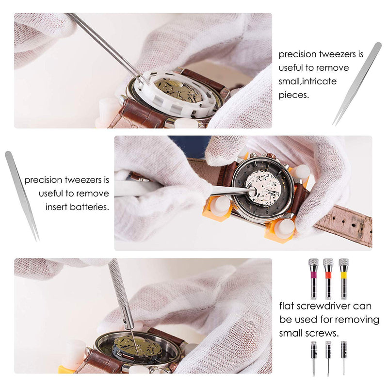 [Australia] - Watch Battery Replacement Tool Kit for Watch Back Case Remover and Opener 