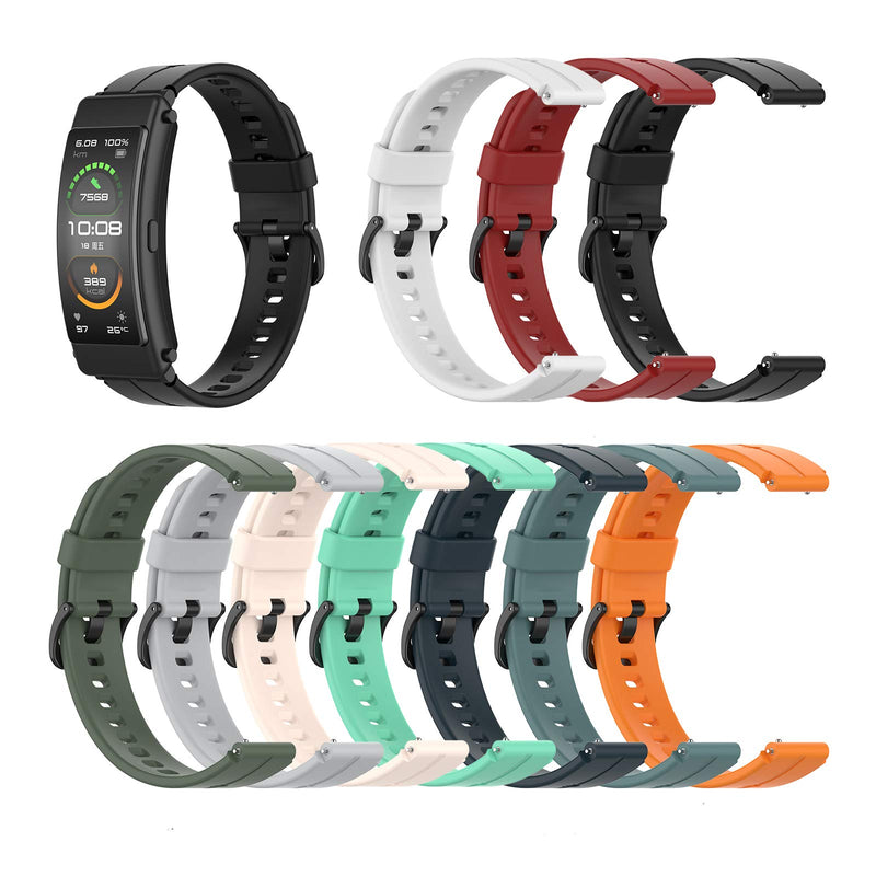 [Australia] - FitTurn [5Pack]16mm Bands Compatible with FITVII Slim Fitness Tracker, Replacement Colorful Silicone Wristband Adjustable Accessory Bands Strap for FITVII Slim Fitness Tracker Women Kids FiveColors*B 