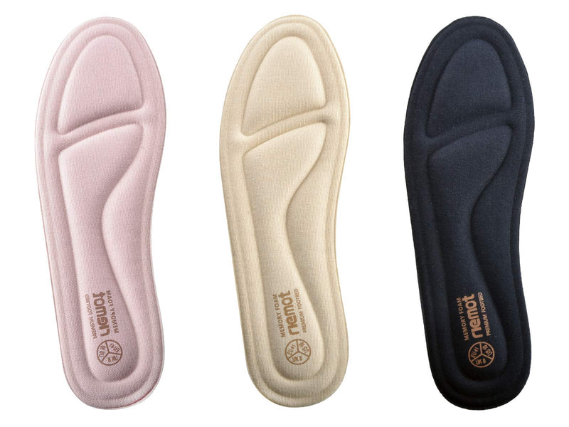 [Australia] - riemot Memory Foam Insoles for Men and Women,Replacement Shoe Inserts for Sports Shoes,Trainers,Sneakers,Work Boots and Walking Shoes,Comfort,Cushioning Women Beige 5 