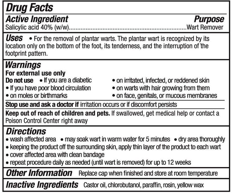 [Australia] - 2 pack of WartStick For the Removal of Common and Plantar Warts , Maximum Strength Stick, Salicylic Acid - 5.1g 0.2 Ounce (Pack of 2) 