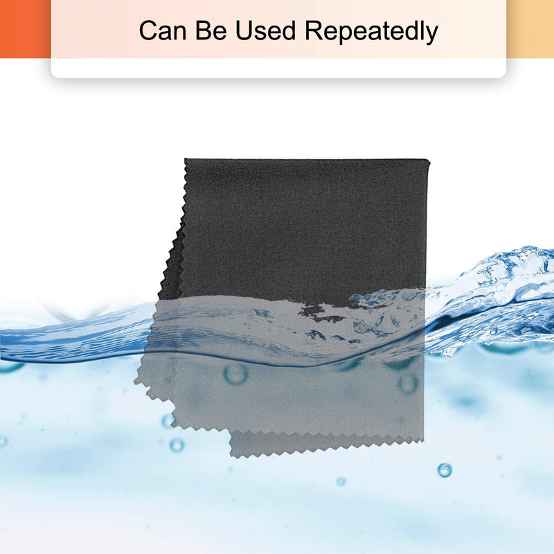 [Australia] - Microfiber Cleaning Cloths 2 Pack, 17.5 x14.5 cm Cleaning Cloth for Glasses, Eyeglasses, Cell Phones, Cameras, Tablets, Spectacles, Sunglasses, Laptops, Lenses, LCD Screens 