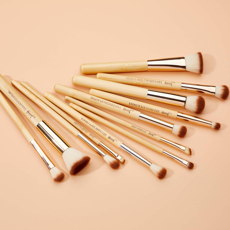 [Australia] - Jessup Brand 20pcs Beauty Bamboo Professional Makeup Brushes Set Make up Brush Tools kit Foundation Powder Brushes Eye Shader T145 