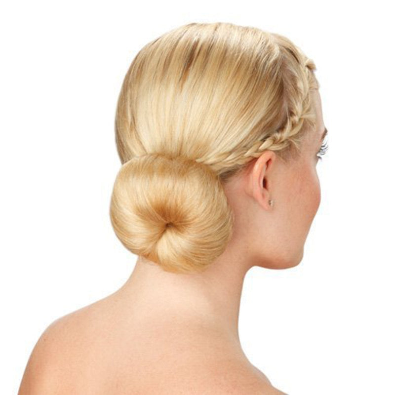 [Australia] - Hair-so? Massive 6 Inches Wide Big Hair Bun Extra Large Hair Doughnut Donut Bridal Wedding Hollywood Hair Style Bun Ring - Choose Colour- Brown, Black or Blonde (Black) 