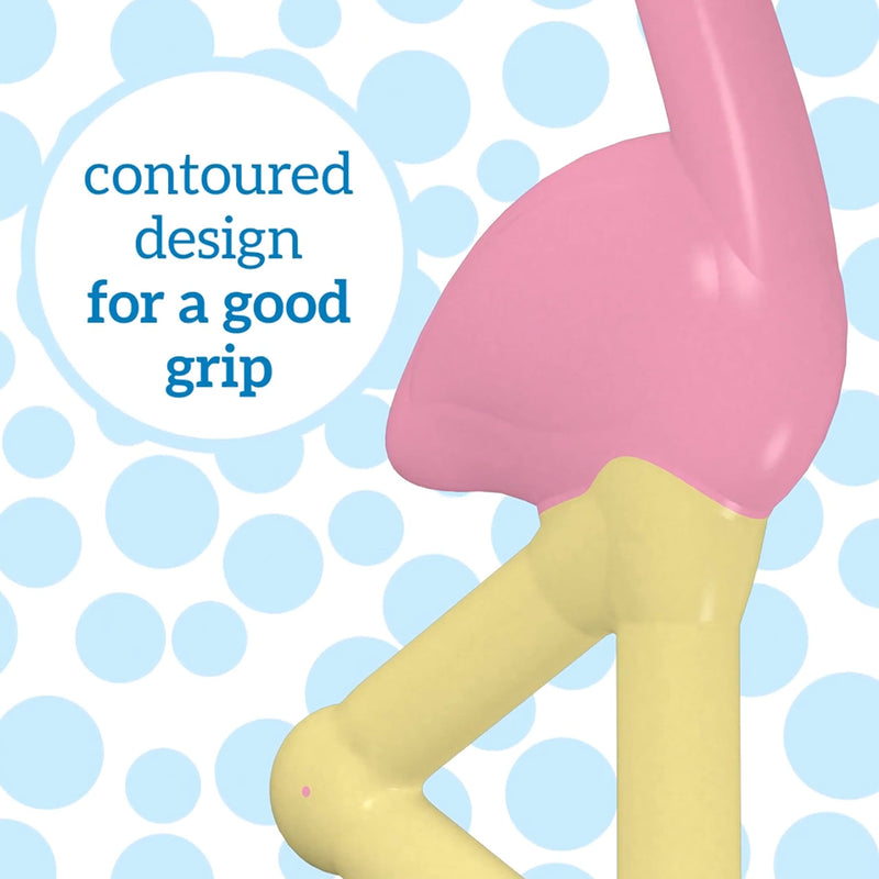 [Australia] - Dr. Brown's Flamingo Toddler Toothbrush, Pink Pink Flamingo 