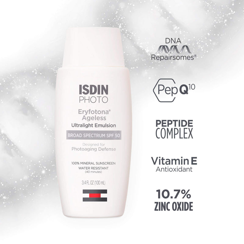 [Australia] - ISDIN Eryfotona Ageless Tinted Mineral Sunscreen SPF 50+ Zinc Oxide 3.4 Fl. Oz. 