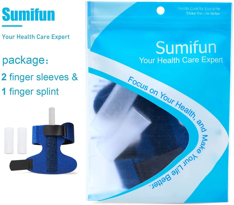 [Australia] - Sumifun Finger Brace, Trigger Finger Splint for Index Middle Ring Pinky Finger Arthritis Pain, Tendon Injury, Broken Mallet Finger Stabilizer Supports for Dislocated Knuckle Immobilizer Wrap for Right Hand 
