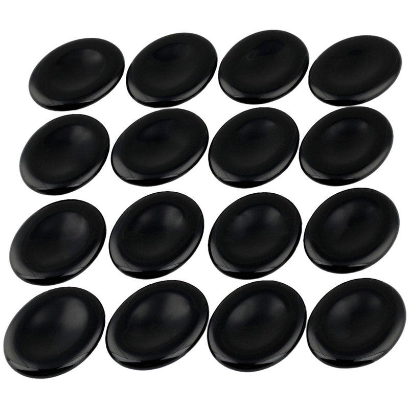 [Australia] - Shanxing Black Obsidian Thumb Worry Stone,Pocket Palm Stones Crystal Healing Reiki Meditation Stress Relief Pack of 2 