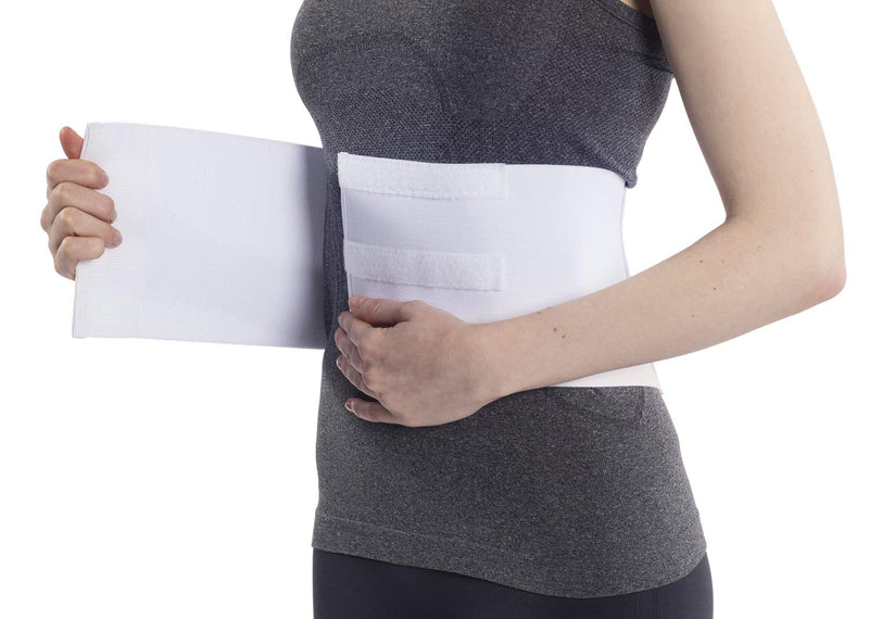 [Australia] - NYOrtho Tapered Abdominal Binder Compression Wrap - Breathable Stomach Support Post Injury or Surgery- with Contoured Body-Specific Design - 30-36 Inch 6 Inch High 