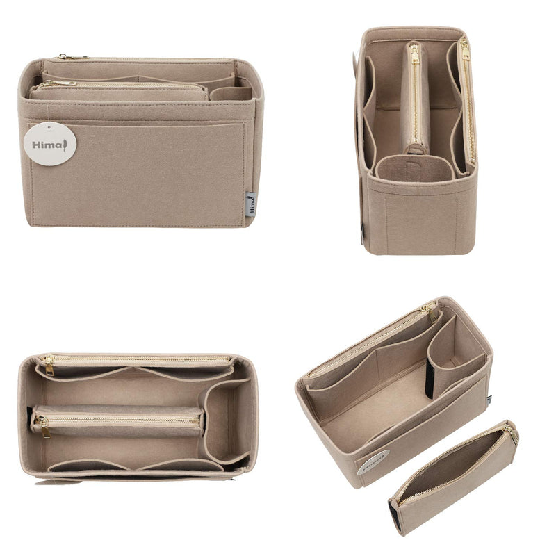 [Australia] - Purse Organizer Insert, Bag Organizer For Tote,Tote Organizer With Water Bottle Holder For Speedy Neverful Graceful and More Medium Beige 