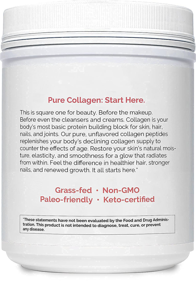 [Australia] - Zint Collagen Peptides Powder (16 Ounce): Anti Aging Hydrolyzed Collagen Protein Powder Beauty Supplement - Skin, Hair, Nails 1 Pound Tub (Pack of 1) 