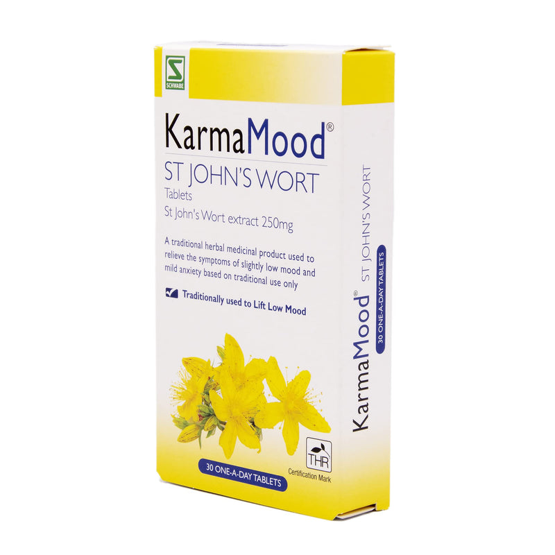 [Australia] - Schwabe Pharma - KarmaMood - St John's Wort Extract 250mg - Traditionally Used for Low Mood and Mild Anxiety - Traditional Herbal Medicinal Product - 30 Tablets 
