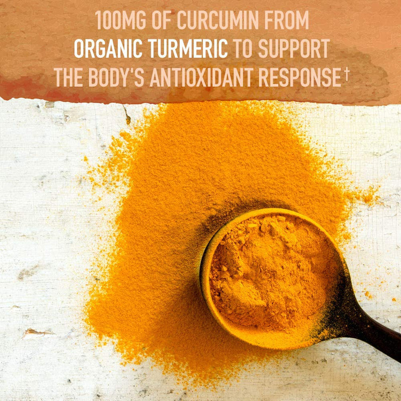 [Australia] - Garden of Life Mykind Organics Extra Strength Turmeric Inflammatory Response 120 Tablets-100Mg Curcumin (95% Curcuminoids) Black Pepper, Probiotics, Organic Non-GMO Vegan Gluten Free Herbal Supplemen 120 Count (Pack of 1) 