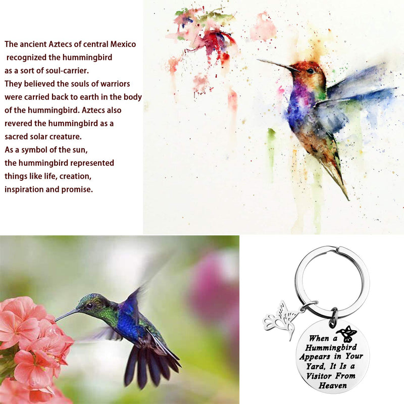 [Australia] - MAOFAED Hummingbird Gift Hummingbird Memorial Gift Hummingbird Lover Gift Loss of Love One Gift When a Hummingbird Appears in Your Yard It is a Visitor from Heaven 