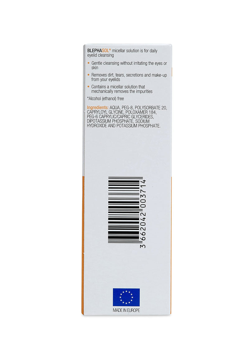 [Australia] - 2 x Blephasol Micelle Lotion 100ml | for Daily Hygiene of Sensitive Eyes | Cleanses and Removes Dirt, Tears Secretions and Make-up 