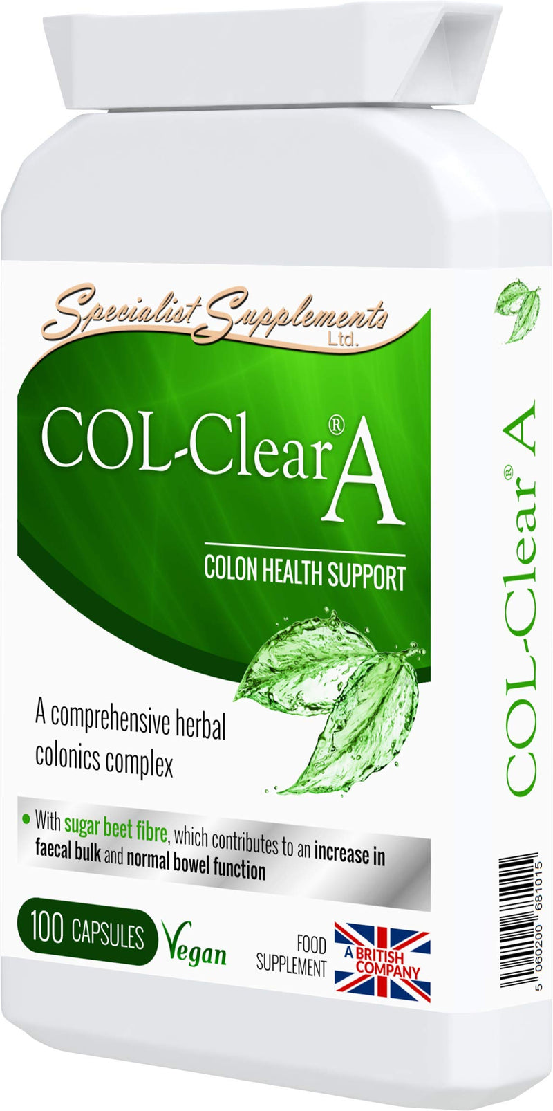 [Australia] - Specialist Supplements COL-Clear A Colon Health Support 100 Capsules, (Pack of 1) 