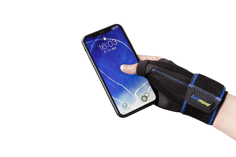 [Australia] - Actimove - Sports Edition - Thumb Stabiliser - for Pain Relief & Support - Latex and Neoprene Free (Beige, Small/Medium) Beige 
