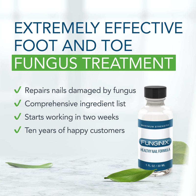 [Australia] - FUNGINIX Healthy Nail Formula - Finger and Toe Fungus Treatment, Made in USA, Eliminate Fungal Infections, Maximum Strength Solution (1 Fluid Ounce) 1 Fl Oz (Pack of 1) 
