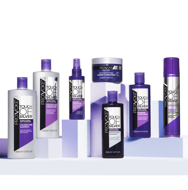 [Australia] - PROVOKE Touch Of Silver Purple Intensive Conditioner 150ml, Deeply Nourishes Blonde, Platinum, White or Grey Hair In Need of a Hydration Boost 150 ml (Pack of 1) 