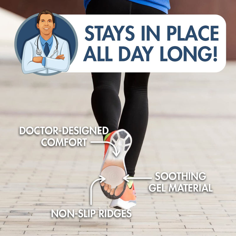 [Australia] - Dr. Frederick's Original Metatarsal Pads - 4 Pieces - Ball of Foot Cushions for Rapid Pain Relief - Gel Foot Pads 