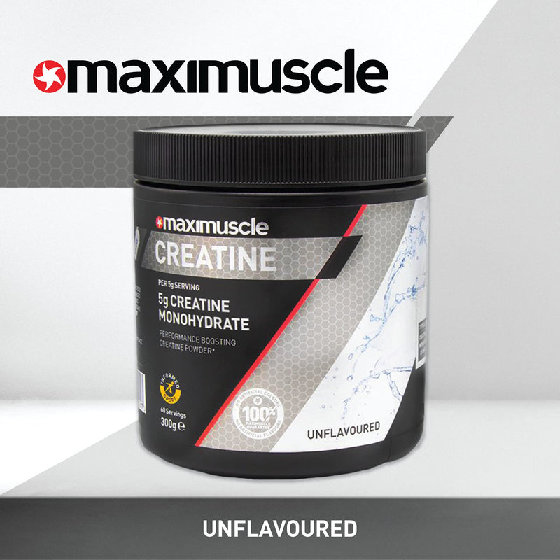 [Australia] - Maximuscle Creatine | Performance Boosting Creatine Monohydrate Powder | Unflavoured, 300g - 60 Servings 