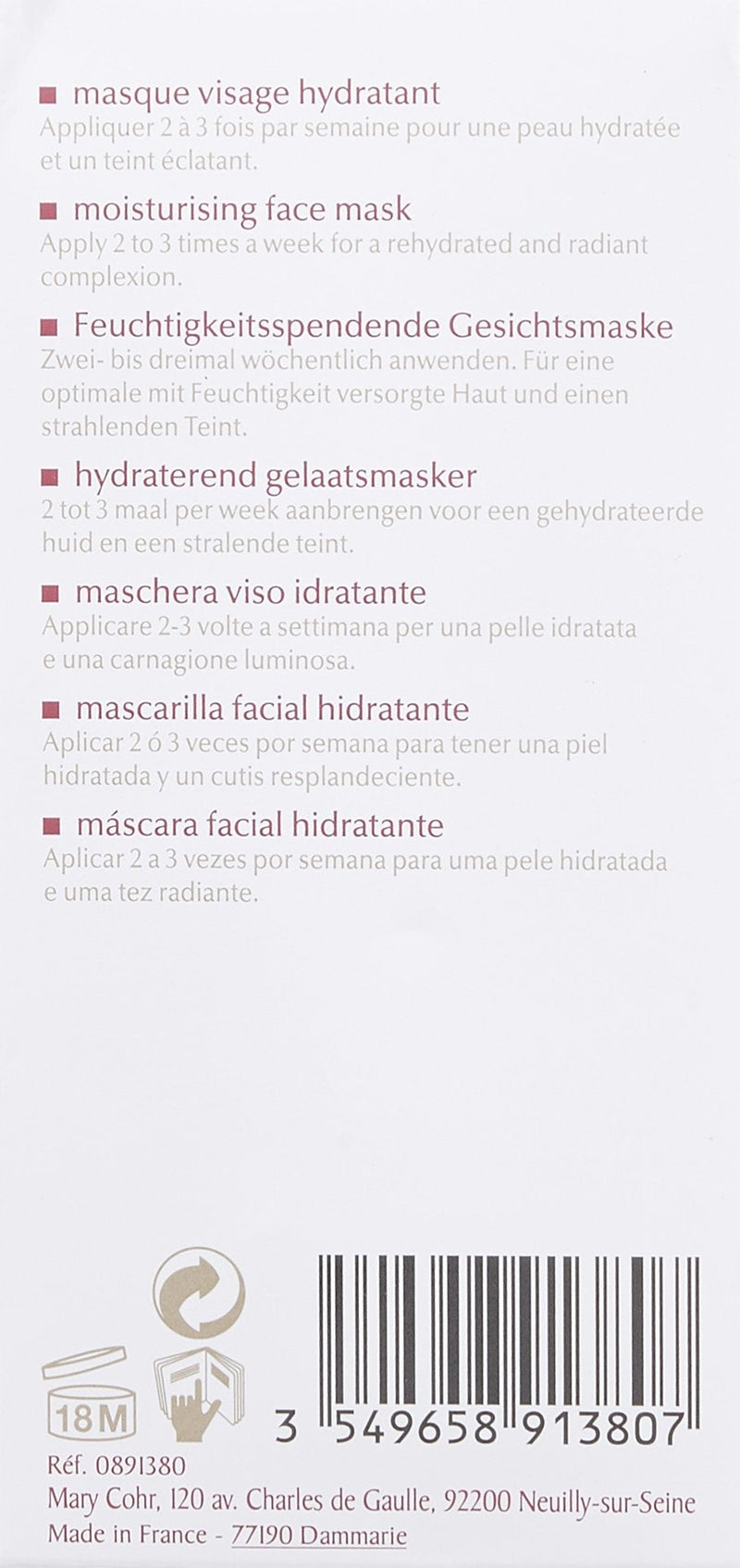 [Australia] - Mary Cohr Hydrosmose Mask 
