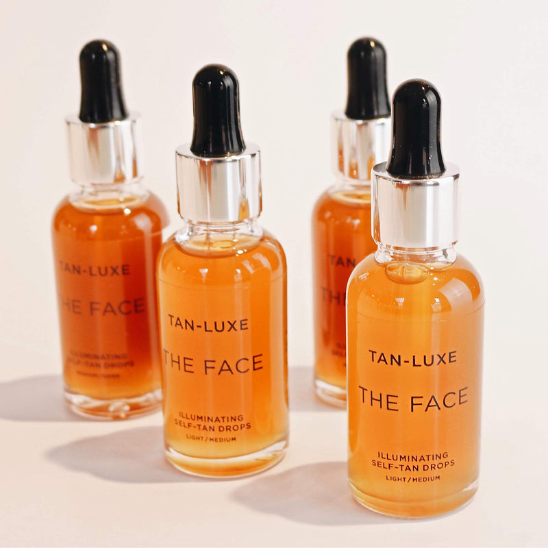 [Australia] - Tan Luxe THE FACE Self Tan Drops, Dark (30 ml) Add Tanning Drops to Skin Care for Custom Face Tan, Cruelty Free & Vegan 