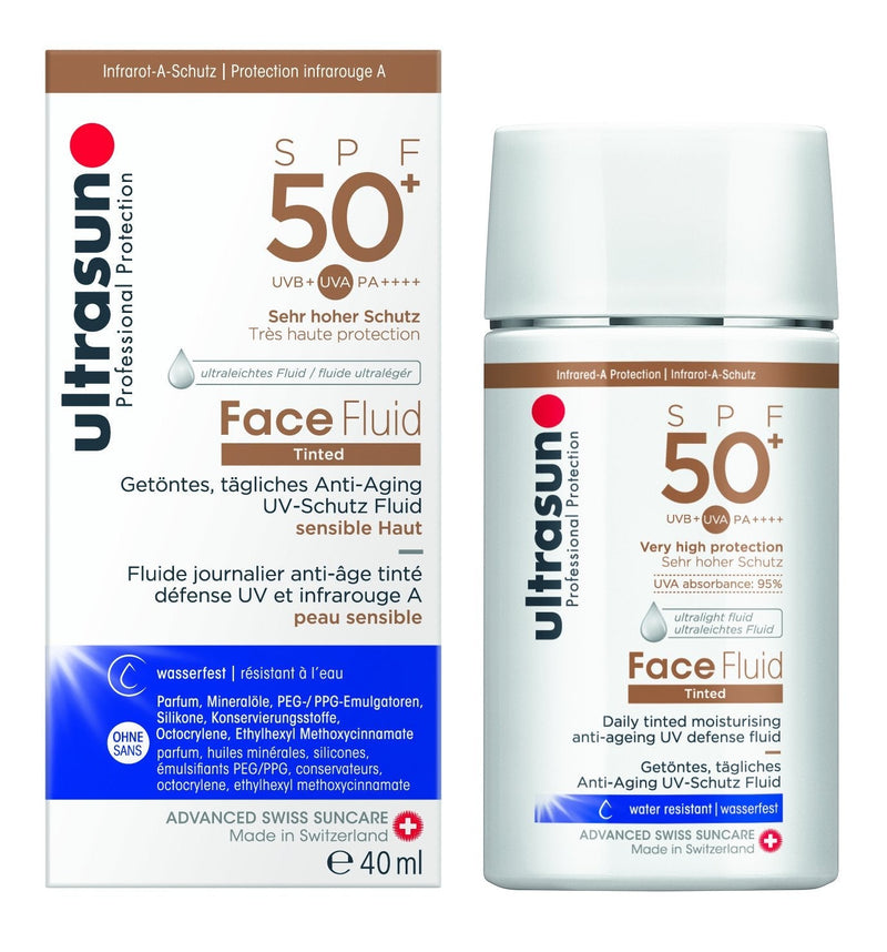 [Australia] - ultrasun Face Fluid Tinted Anti-Ageing SPF50+, 40 ml 