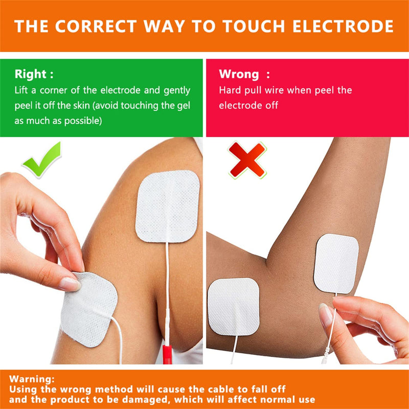 [Australia] - Tens Unit Replacement Pads Tens Pads Tens Unit Pads Electrode Pads Tens Replacement Pads 8 Pieces Set 