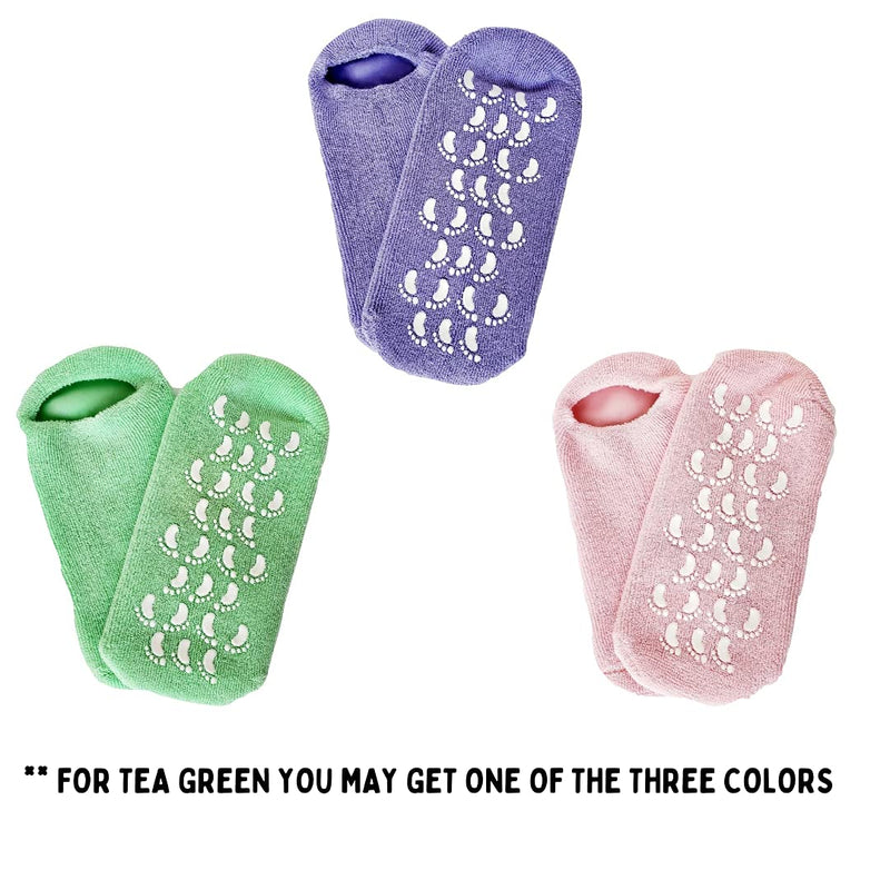 [Australia] - RUCCI Moisturizing Gel Booties, Assorted colors (Pink/Green/Purple) Surprise Me (one of three colors) 