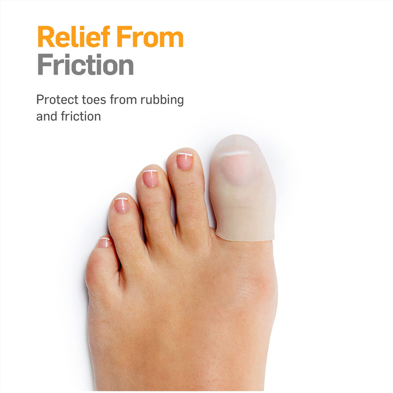[Australia] - NatraCure Gel Toe Cap and Finger Protector - 1 Pair - (Size: Small/Medium) - Helps Cushion and Reduce Pain from Corns, Blisters, Hammer Toes, and Ingrown Nails Small / Medium 