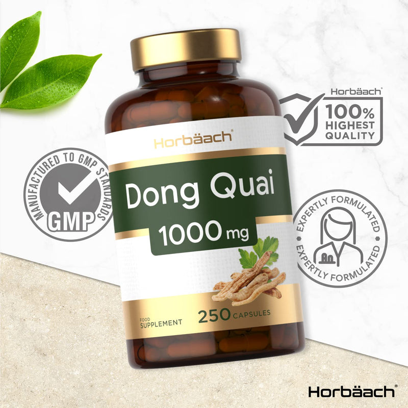 [Australia] - Don Quai 1000 mg | 250 Capsules | 100% Natural Angelica Root Extract | No Artificial Preservatives | by Horbaach 