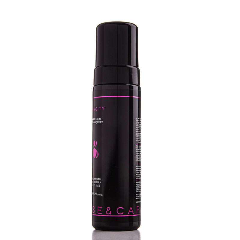 [Australia] - Rose & Caramel Intensity Dark Bronzed Self Tanning Mousse 200ml. Bronze, Sunless Self Tanner, Hydrating & Longlasting. Dark Fake Tan 