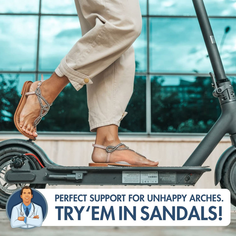 [Australia] - Dr. Frederick's Original High Arch Gels - Arch Support Insoles - 6Pcs - Arch Support Inserts for Women & Men - High Arch Foot Pain Relief - Can be Worn with Shoes - Better Than Foot Brace 