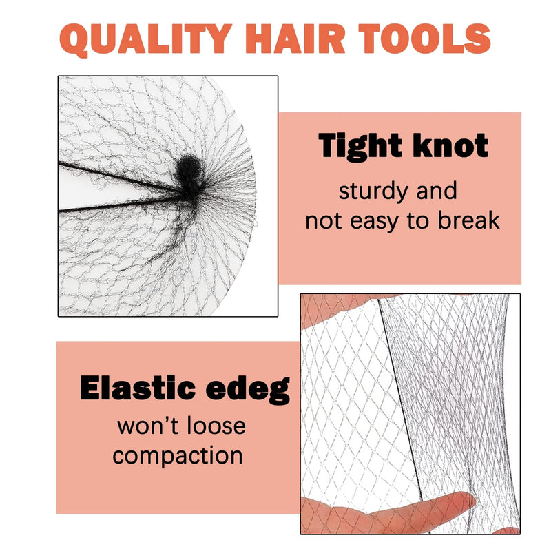 [Australia] - Hair Nets for Catering, Blonde Hair Nets Invisible 20Pcs Hair Bun Nets Ballerina Hair Nets with 20Pcs Bun Pins Ballet Hair Net Set for Girls Women (Storage Box) 