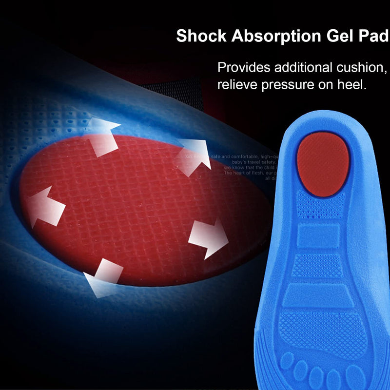 [Australia] - Ailaka Kids Orthotic Athletic Elastic Shock Absorbing Insoles, Comfortable Arch Support Sports Inserts for Running Walking 12-1.5 M US Little Kid Green 